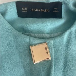 Zara blue cape jacket